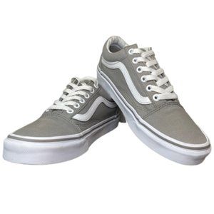 Vans Off The Wall Low Top Shoes Mens 6 Women’s 7.5 Gray White Classic Sneakers